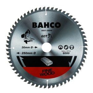 Pjovimo diskas medienai Bahco 8501-260-24SW; 260x30 mm; 24T; 0°