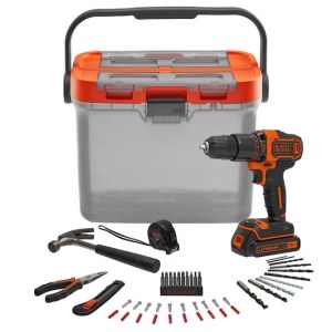 Smūginis gręžtuvas-suktuvas Black & Decker BCKSB05-QW; 18 V; 1x1,5 Ah akum. + priedai
