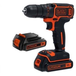 Akumuliatorinis suktuvas-gręžtuvas Black & Decker BDCDD12B-QW; 10,8 V; 2x1,5 Ah akum.