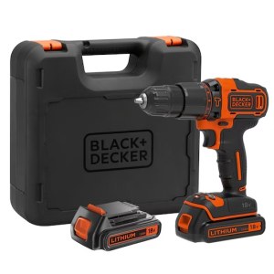 Suktuvas-gręžtuvas Black & Decker BDCHD18KB2-QW; 18 V; 2x2,0 Ah akum.