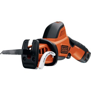 Akumuliatorinis tiesinis pjūklas Black & Decker GKC108-QW; 10,8 V; 1x1,3 Ah akum.