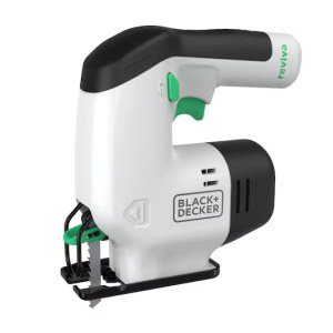 Akumuliatorinis siaurapjūklis Black & Decker REVJ12C-QW; 12 V; 1x1,5 Ah akum.