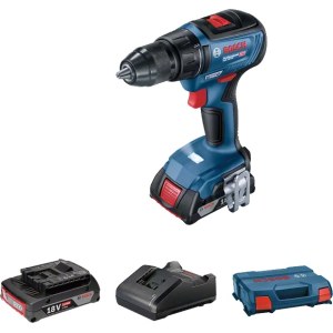 Suktuvas-gręžtuvas Bosch GSR 18V-50; 18 V; 2x2,0 Ah akum.