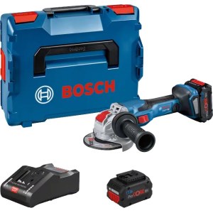 Kampinis šlifuoklis Bosch GWX 18V-15 C BITURBO X-lock; 18 V; 2x8,0 Ah akum.