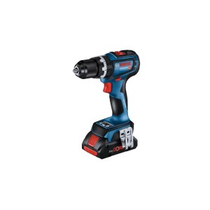 Smūginis suktuvas-gręžtuvas Bosch GSB 18V-90 C Professional; 18 V; 2x4,0 Ah akum. + L-BOXX 136