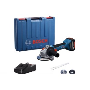 Akumuliatorinis kampinis šlifuoklis Bosch GWS 18V-8 Professional; 125 mm; 18 V; 1x4,0 Ah akum.; su lagaminu