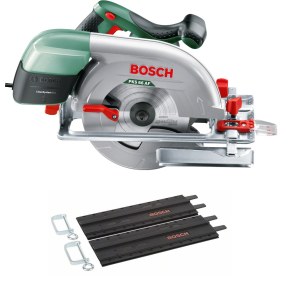 Diskinis pjūklas Bosch PKS 66 AF + 2x35 cm kreipiančioji liniuotė