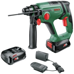 Perforatorius Bosch UniversalHammer; 2,0 J; SDS-Plus; 18 V; 2x2,5 Ah akum.
