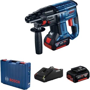 Akumuliatorinis perforatorius Bosch GBH 180-LI; 2,0 J; SDS-plus; 18 V; 2x4,0 Ah akum.
