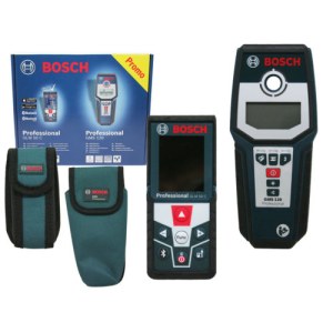 Lazerinis atstumų matuoklis Bosch GLM 50 C su Bluetooth® jungtimi + Metalo ir medienos ieškiklis Bosch GMS 120 Professional