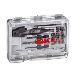 Grąžtų ir sukimo antgalių rinkinys Bosch Extra Hard HSS; 20 vnt.