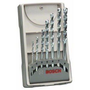 Grąžtų komplektas mūrui Bosch Impact; 3-8 mm; 7 vnt.