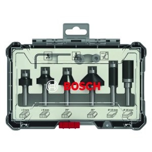 Frezų rinkinys Bosch 2607017470; 1/4'';  6 vnt.