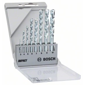 Grąžtų komplektas akmeniui Bosch; 3-10 mm; 8 vnt.