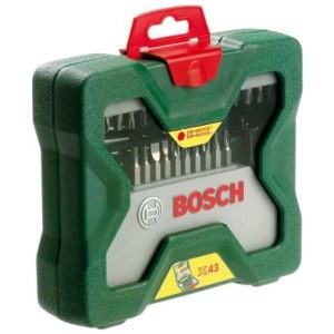 Grąžtų ir sukimo antgalių komplektas Bosch X-Line; 43 vnt.