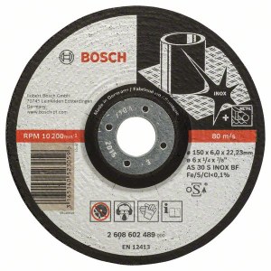 Šlifavimo diskas Bosch AS 30 S INOX BF; 150x6 mm 