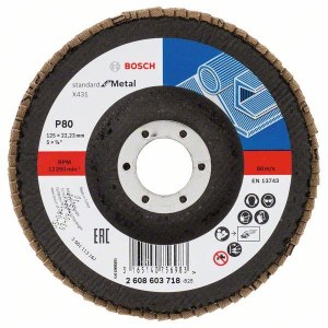 Vėduoklinis šlifavimo diskas Bosch Standard for Metal X431; 125 mm; K60