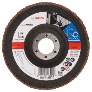 Vėduoklinis šlifavimo diskas Bosch Best for Metal; 125 mm 
