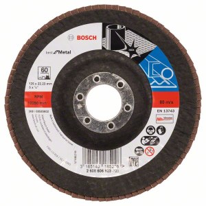 Vėduoklinis šlifavimo diskas Bosch Best for Metal; 125 mm 