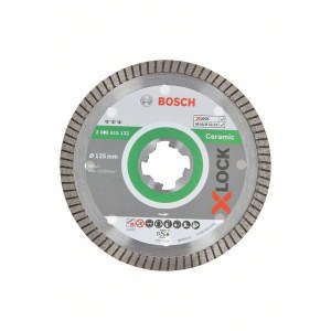 Deimantinis pjovimo diskas Bosch X-LOCK Best for Ceramic Extra Clean Turbo; 125 mm