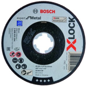 Šlifavimo diskas Bosch Expert for Metal; Ø125x1,6 mm 