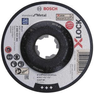 Šlifavimo diskas Bosch 2608619365; 115x22,23 mm; X-Lock
