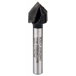 V formos griovelių freza Bosch 2608628447; 6/12,7/12,7/45 mm