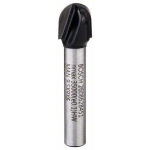V formos griovelių freza Bosch 2608628451; 6/4,7/9,5/40 mm