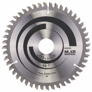 Pjovimo diskas medienai Bosch MULTI MATERIAL; 170x2,4x30,0 mm; Z48; -5°  