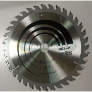 Pjovimo diskas medienai Bosch; OPTILINE WOOD; Ø190 mm