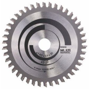 Pjovimo diskas medienai Bosch; MULTI MATERIAL; Ø140 mm 