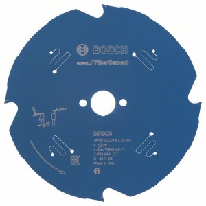 Pjovimo diskas fibrocementui Bosch Expert for Fiber Cement; 160x2,2x20,0 mm; Z4; 10°  