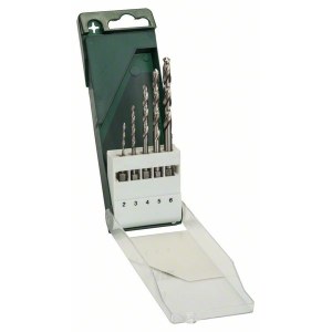Grąžtų komplektas metalui Bosch HSS-G; 2-6 mm; 5 vnt.