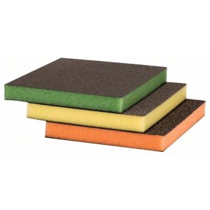 Šlifavimo kempinė Bosch 2609256F17; 120x98x13 mm; 3 vnt.