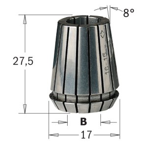 Įvorė CMT ER16 184.050.16; 5 mm 