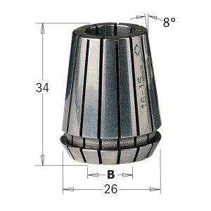 Įvorė CMT ER25 184.100.25; 10 mm 