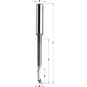 Tiesi pirštinė freza CMT; 4x16x8 mm 