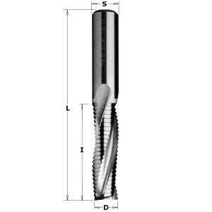 Tiesi pirštinė freza CMT; 16x55x16 mm 