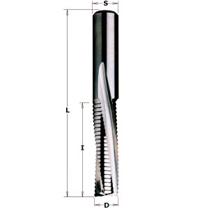 Tiesi pirštinė freza CMT 196.506.11; 12,7/38,1 mm 