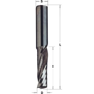 Freza CNC frezavimo staklėms CMT 198.001.11; S=1/4'' D=1/8''X1/2'' RH (right hand) 