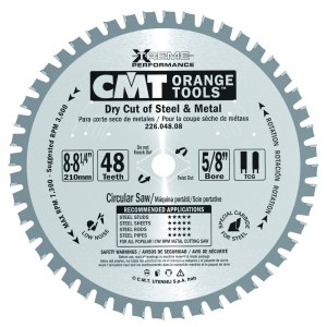 Pjovimo diskas metalui CMT 226; 210x2.2x15.87; Z48; 0° 