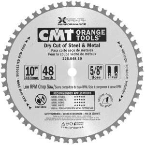Pjovimo diskas metalui CMT 226; 254x2,2x15,87 mm; Z48; 0° 
