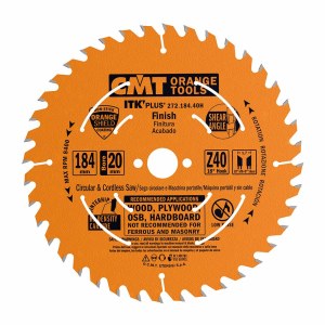 Pjovimo diskas medienai CMT 272; 184x1,7x20; Z40; 18° 