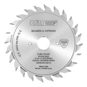 Reguliuojamas priešpjūklis CMT 289; 120x2,8-3,6x20; Z24; 11° 