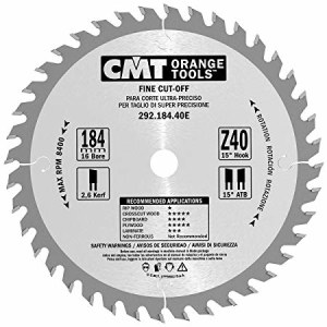 Pjovimo diskas medienai CMT 292; 184x2,6x16; Z40; 15° 