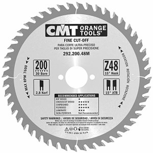 Pjovimo diskas medienai CMT 292; 200x2,8x30; Z48; 15° 