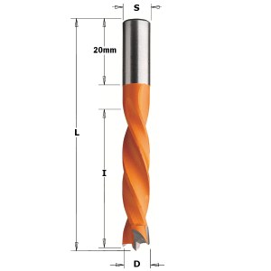 Grąžtas medienai CMT; S=8x20 mm; D=6x40 mm 