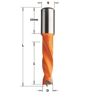 Grąžtas medienai CMT; S=10x20 mm; D=4x26 mm 