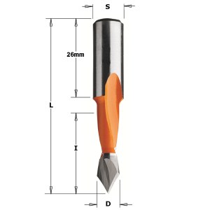 Grąžtas medienai CMT; S=10 mm; D=6 mm 