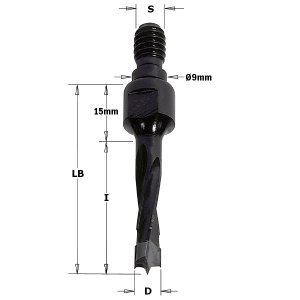 Grąžtas medienai CMT; S=M8/9 mm; D=8x30 mm 